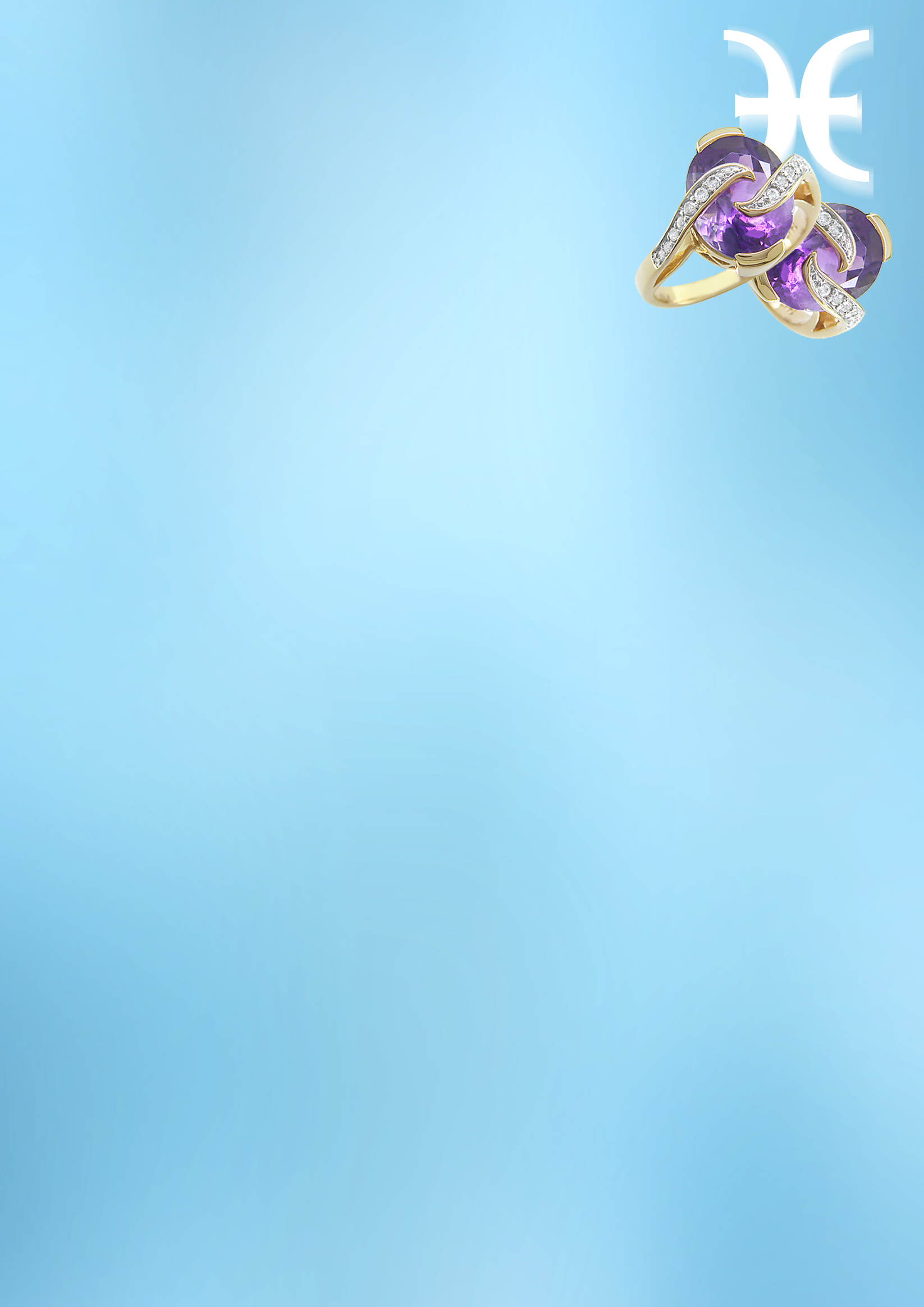 Gem Pisces Amethyst