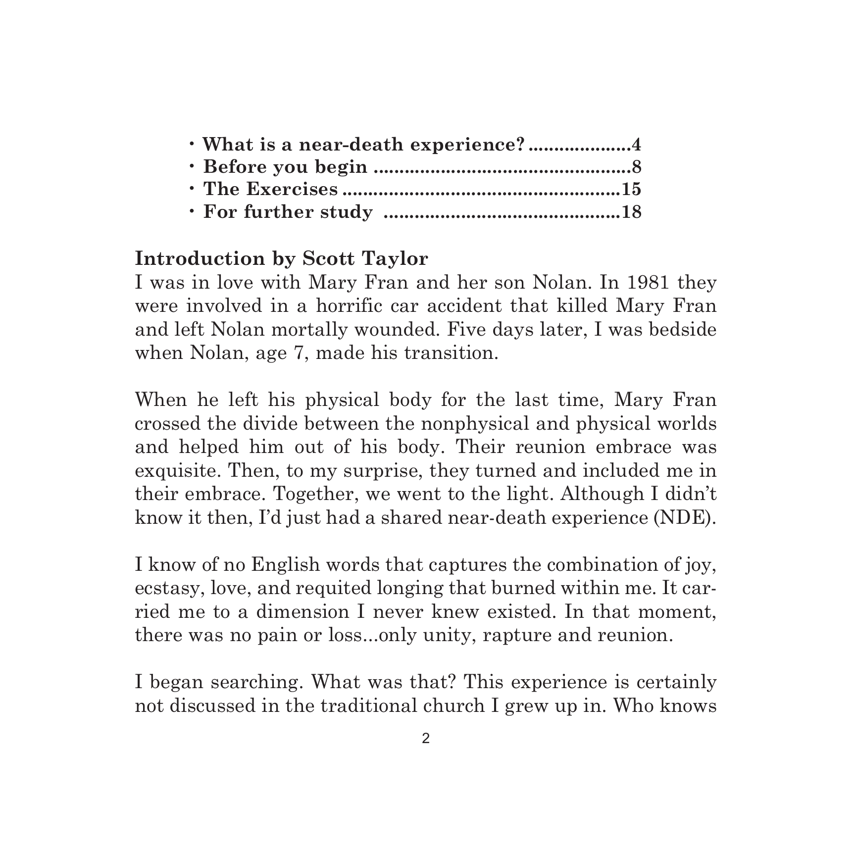 Into The Light manual, page 3