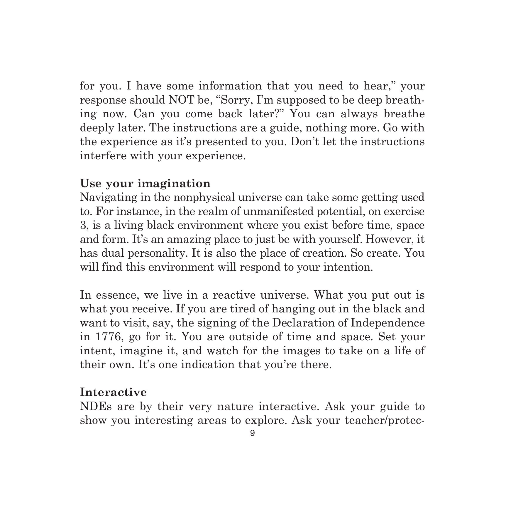 Into The Light manual, page 10
