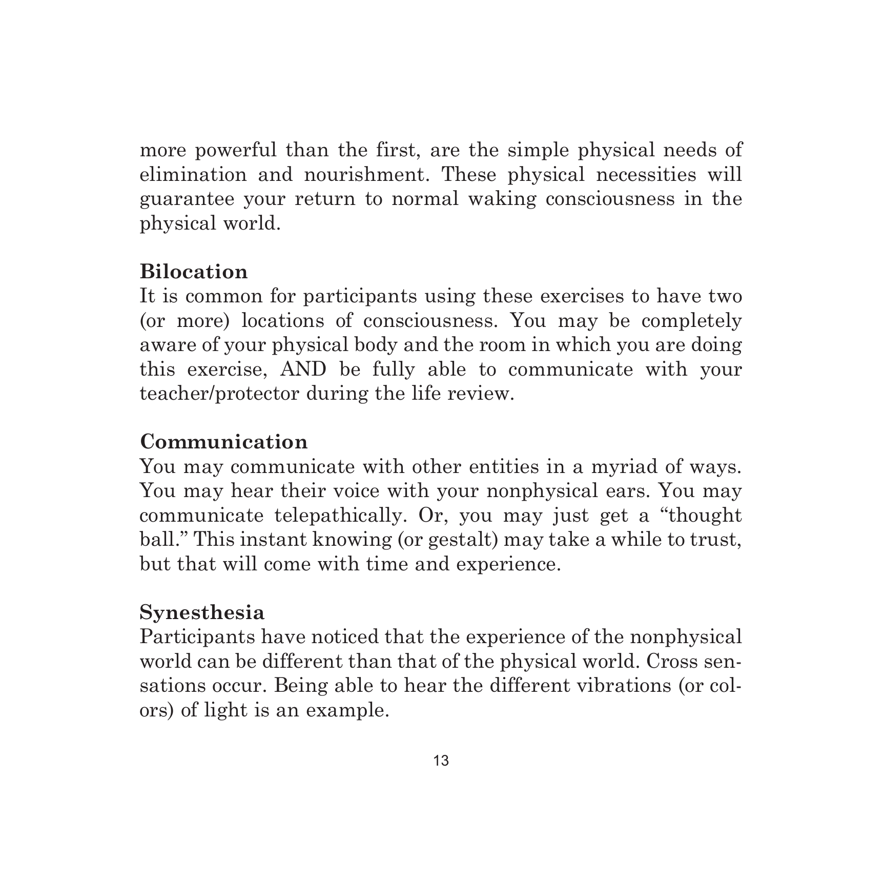 Into The Light manual, page 14